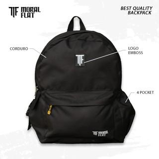 Gambar Moral Flat-Tas Ransel-BackpackBlack Series-Ransel Sekolah Wanita Pria - Hitam dari Moralflat undefined Tokopedia