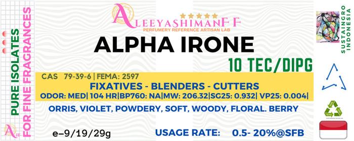 Gambar AleeyashimanFF Pure Isolate - Alpha-Irone - 9g dari SustainGro-Indonesia undefined Tokopedia