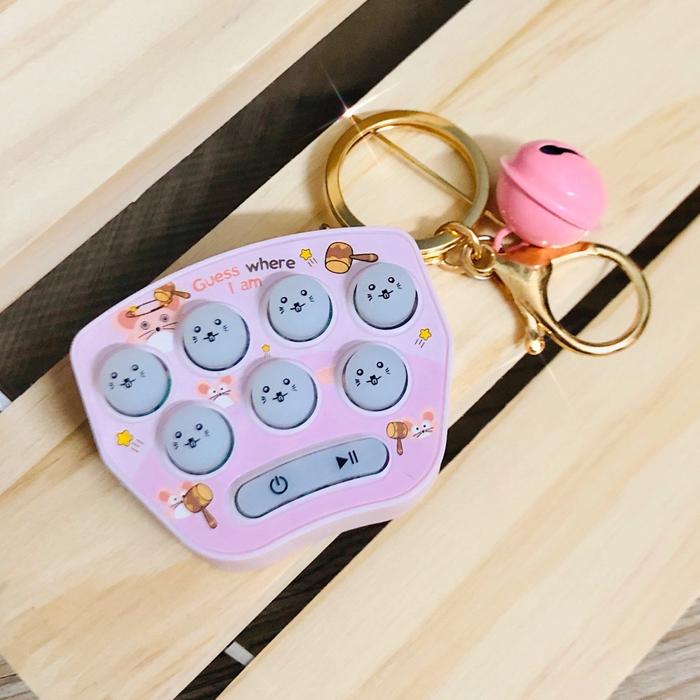 Gambar Fidget Toys Push Hamster Game Mainan Shiatsu Dengan Lampu & Music - pink dari Bean Tech undefined Tokopedia
