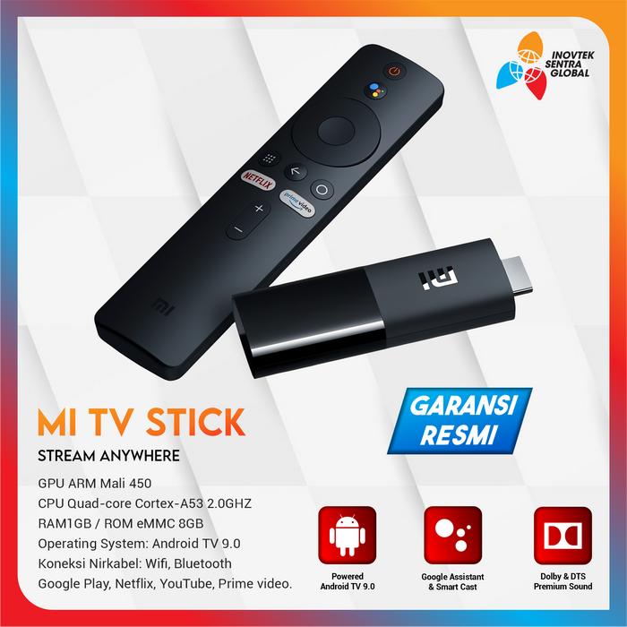 Gambar Xiaomi" Mi TV Stick Full HD Android Smart Cast TV GLOBAL VERSION - MI TV STICK FHD, GARANSI RESMI dari Inovtek undefined Tokopedia