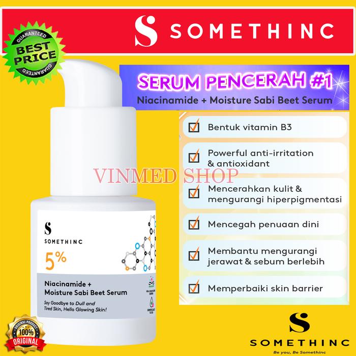 Gambar SOMETHINC 10% Niacinamide + Moisture Sabi Beet Brightening Serum 20ml - Retinol dari Vinmed Shop undefined 4 Tokopedia