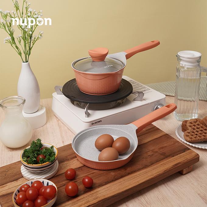 Gambar Panci Mpasi NUPON Haneul Mini Set Pan include steamer induction bottom - Gen2SalmonPeach, +Silicone Ladle dari Nupon Shop undefined Tokopedia