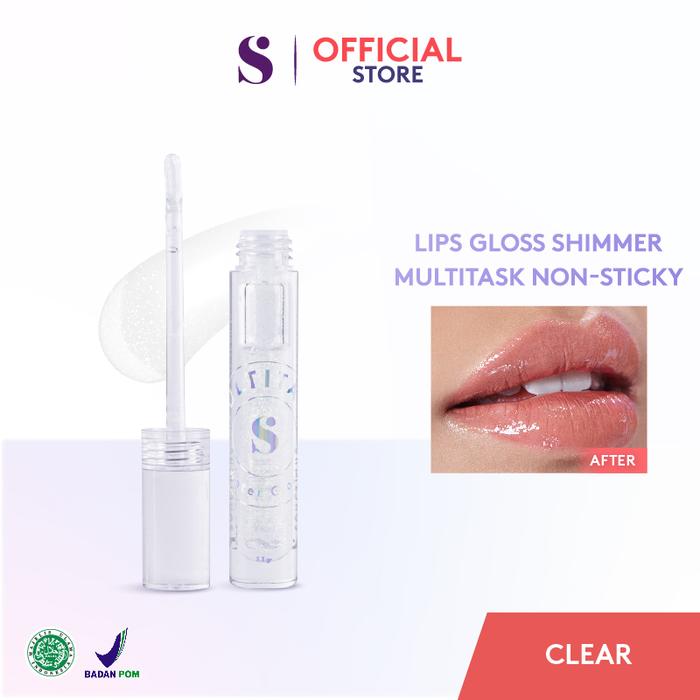 Gambar SOMETHINC MULTITASK Water Gloss - Lip Gloss - Clear dari Somethinc Kota Tangerang Tokopedia