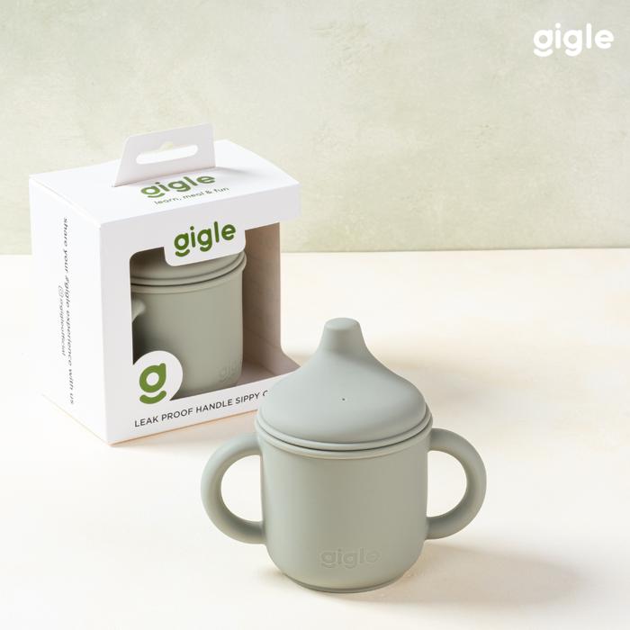 Gambar Gigle Leak Proof Handle Sippy Cup / Gelas Cangkir Bayi Anti Tumpah - Sage Green dari Gigle Official undefined Tokopedia