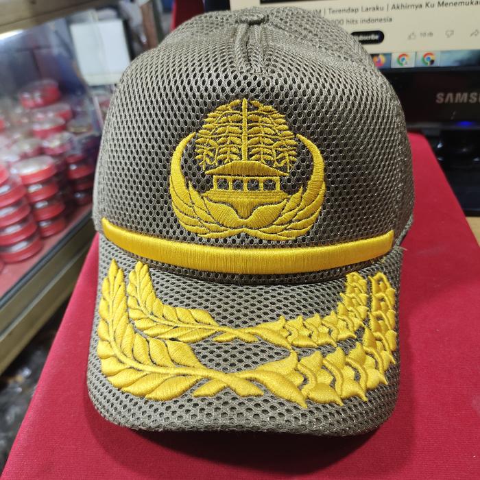 Gambar topi pns korpri dari calvindadon atribut logam undefined 5 Tokopedia