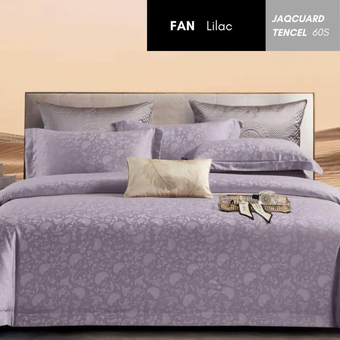 Gambar Bedcover set Sprei Tencel Sutra Single Bed 90x200 100x200 120x200 - Lilac, 90x200 dari Gyatahomeliving undefined Tokopedia