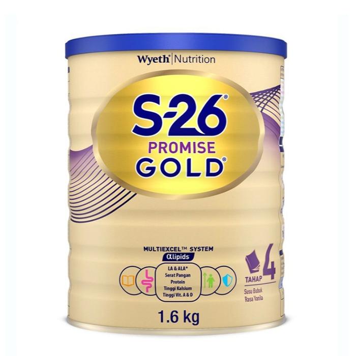 Gambar S-26 Promise Gold Tahap 4 Susu Pertumbuhan 3-12 Tahun Vanila 1,6 kg dari BIGsmart Official undefined Tokopedia
