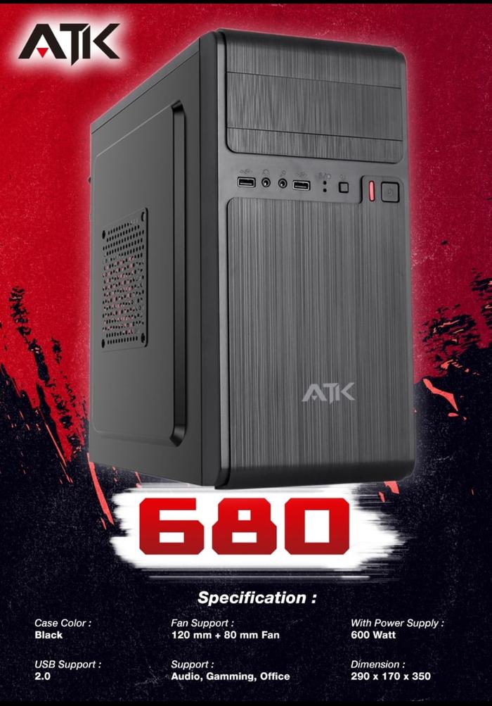 Gambar pc / cpu rakitan core i5 3470 ram 8gb ssd 120gb case gaming bg 08 - case atk dari BANDUNG JAYA COMPUTER undefined Tokopedia