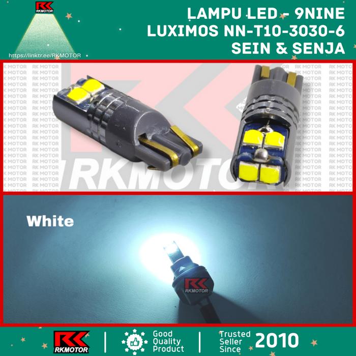 Gambar Lampu LED T10 3030 2W Luximos Luminos Canbus Resistor Extreme Bright - Putih dari RK MOTOR CIBINONG undefined Tokopedia