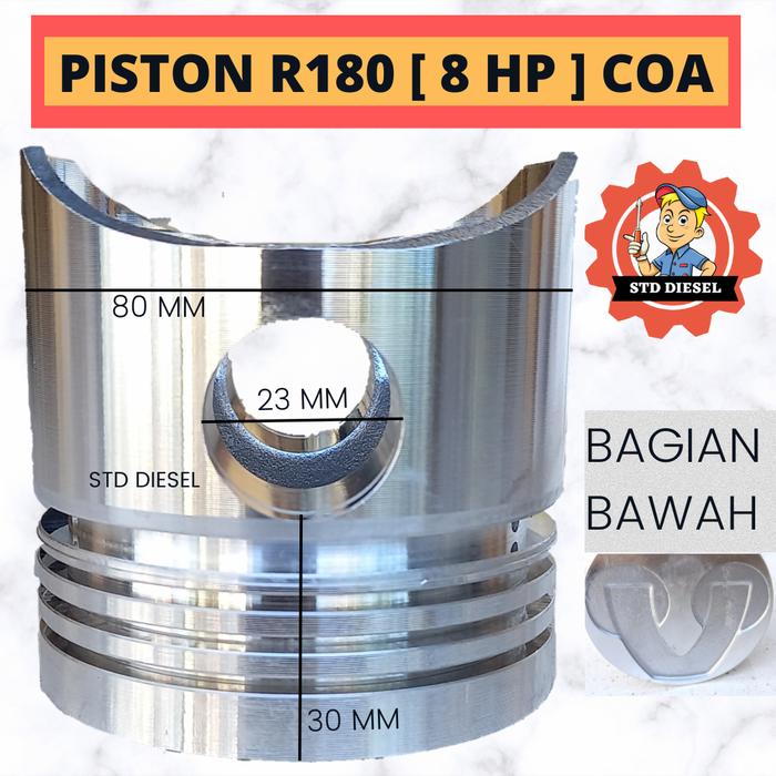 Gambar Piston R180 Diesel Engine Mesin diesel 8 HP PK model Coa dari STD DIESEL undefined Tokopedia