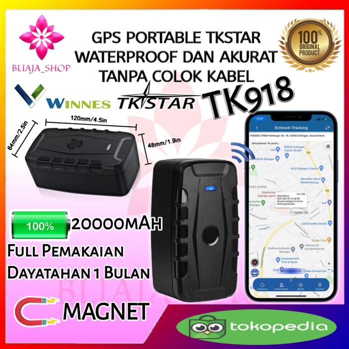 Jual GPS Tracker Magnet TKSTAR TK905 Magnet Waterproof GPS Mobil ...