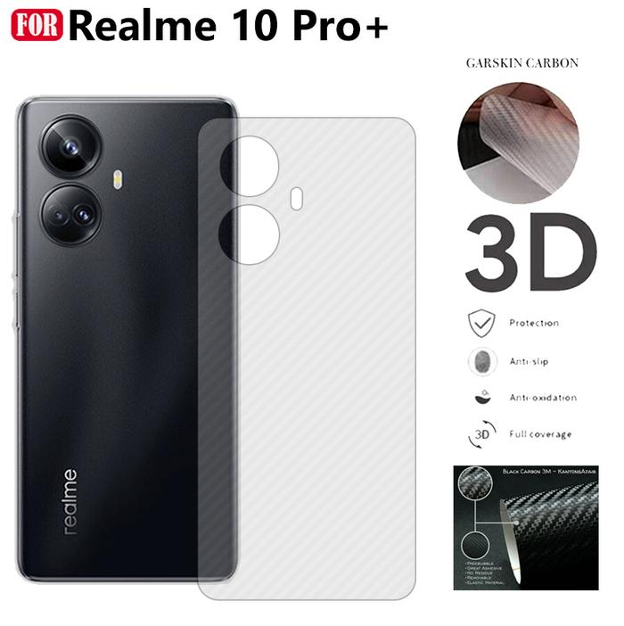 Gambar Garskin Carbon Realme 10 Pro Plus Skin Transparant Anti Gores belakang - Transparant dari Nusacase undefined Tokopedia