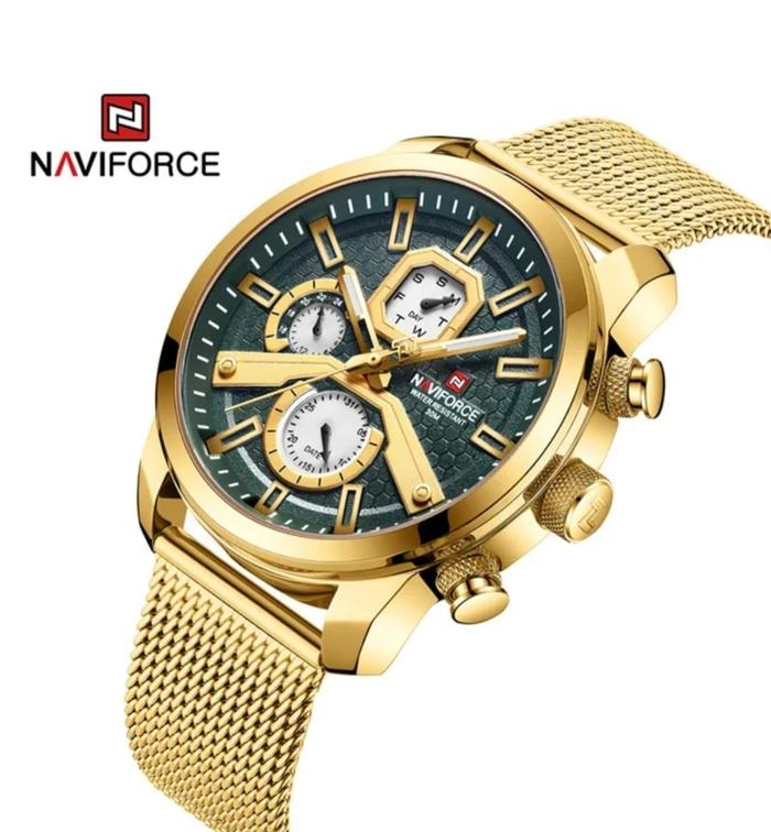 Jual Jam tangan Pria Naviforce NF9211S Tali Pasir chrono aktif