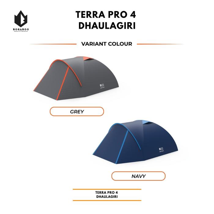 Gambar Tenda Dhaulagiri Terra Pro 4 - Tenda Kemping - Tenda Camping 4 Person - Biru dari EL ADVENTURE_NEW undefined Tokopedia
