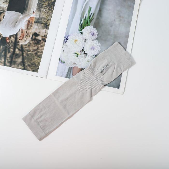Gambar Manset tangan unisex pria wanita olahraga anti UV jempol hijab elastis bahan lycra nilon sutera es dingin - Abu-abu dari G&G socks undefined Tokopedia