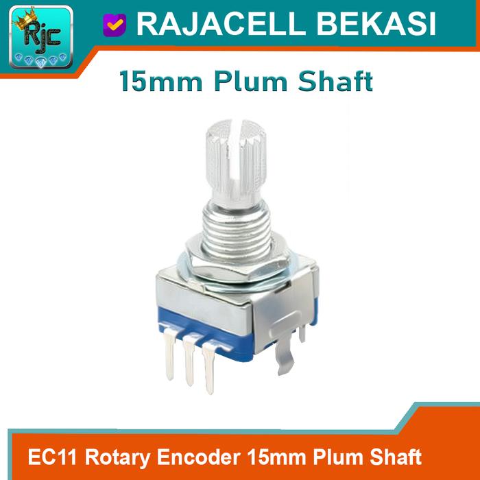Gambar Rotary Encoder Code Switch EC11 Digital Potensiometer + Center Switch - 15mm Plum dari Rajacell Bekasi undefined Tokopedia