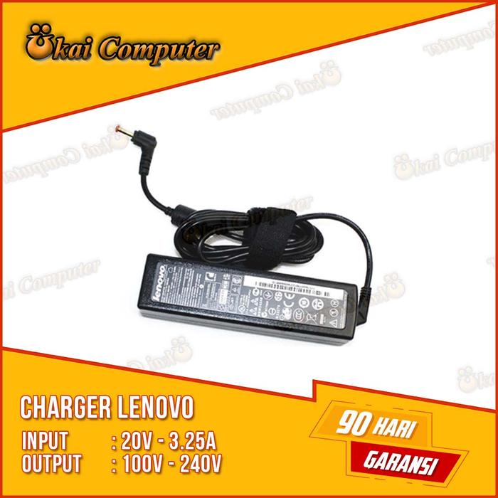 Gambar Charger Casan Laptop LENOVO G480 G470 G475 20V 3,25A 3.25A STD 5.5x2.5 dari Ukai Computer undefined Tokopedia