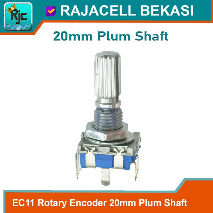 Gambar Rotary Encoder Code Switch EC11 Digital Potensiometer + Center Switch - 20mm Plum dari Rajacell Bekasi undefined Tokopedia