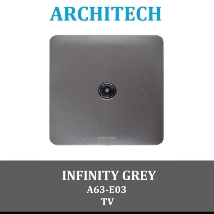 Gambar architect INFINITY GREY saklar sakelar stopkontak stop kontak ABU - SOKET TV dari PROLED ELECTRIC undefined Tokopedia