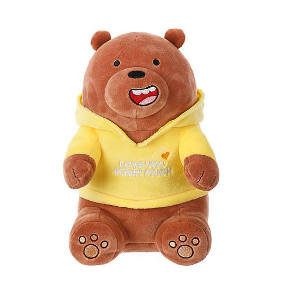 Gambar Miniso We Bare Bears Plush Toy With Hoodie(Grizzly) dari Grasindoshop undefined Tokopedia