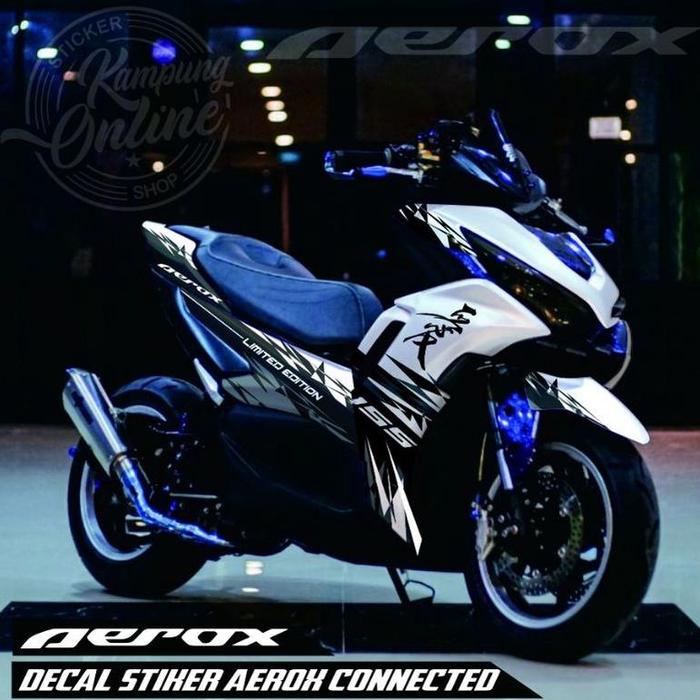 Gambar Stiker Decal Aerox New connected Stiker Striping Variasi Full Body - Putih, Full Body dari Yamasaki_shop undefined Tokopedia