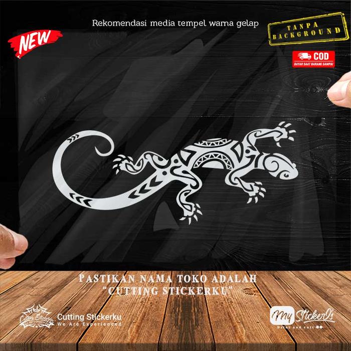 Gambar Cutting Stiker Cicak House Lizard Variasi Motor Mobil Timbul Keren - Motorcycle - Putih, 20x10 dari Cutting Stickerq undefined Tokopedia