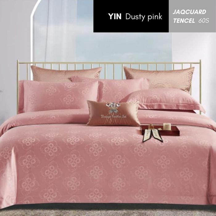 Gambar BEDCOVER TENCEL SUTRA ORGANIC 160X230 180X230 200X230 BED COVER MEWAH - Pink, 160x230 dari Gyatahomeliving undefined Tokopedia
