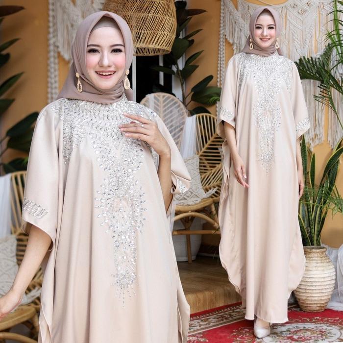 Gambar Kaftan Modern Jumbo Outer Gamis Kalong Kelelawar Baju Pesta Kondangan - Coco dari Victoria Grosir undefined Tokopedia
