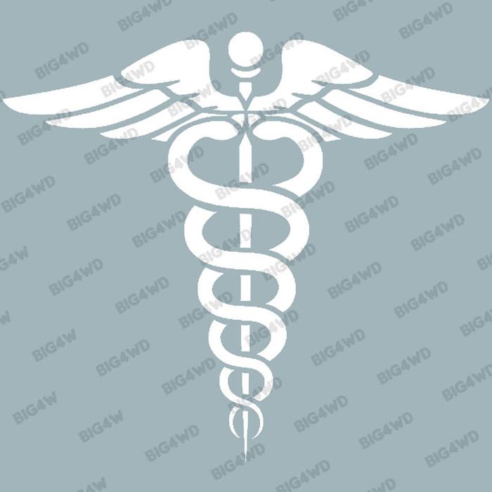 Gambar CUTTING STIKER SIMBOL MEDIS MEDICAL SYMBOL TINGGI 30CM - Putih dari BIG4WD undefined Tokopedia