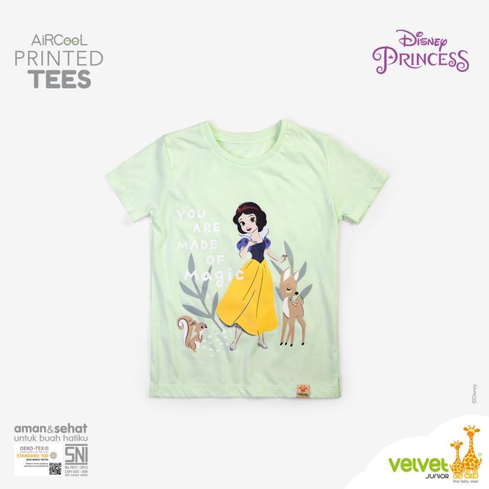 Gambar [Size 2-5] T-shirt Oblong Velvet Junior - AirCool Printed Tees - Girl - Snow White, Size 5 dari Baby Nabil Store undefined Tokopedia