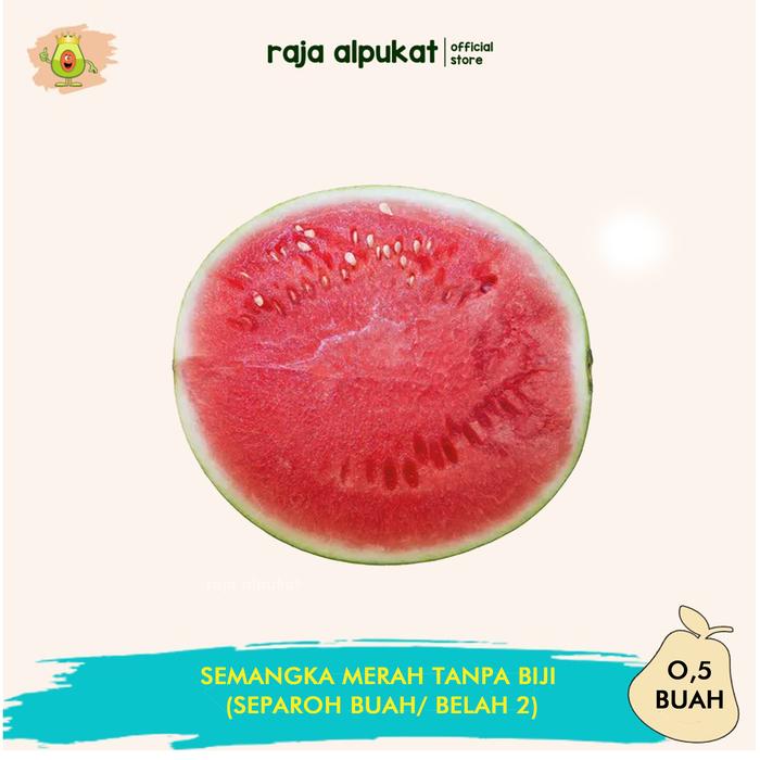 Gambar Semangka Merah Tanpa Biji - 0,5 Buah dari RAJA ALPUKAT undefined Tokopedia