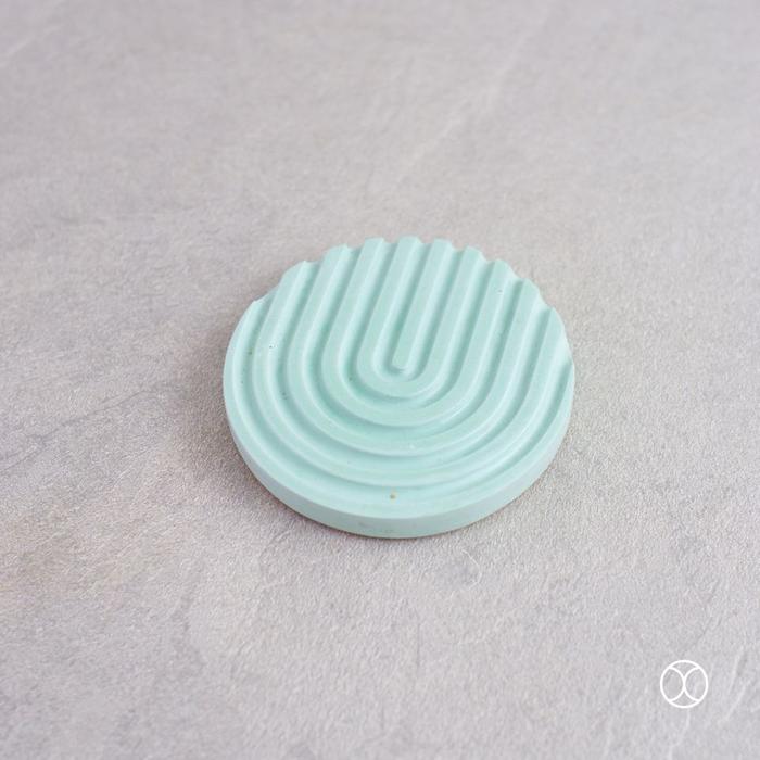 Gambar CONCREATE Coaster Single Nubia / Tatakan Gelas / Alas Gelas - Hijau, 4 pcs + box dari Concreate living undefined Tokopedia