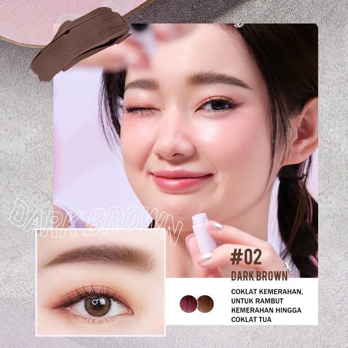 Gambar BNB BARENBNLISS PERFECT BROW LIKE A PRO - DURABROW POMADE - EYEBROW - 02 DARK BROWN dari agogostore undefined Tokopedia