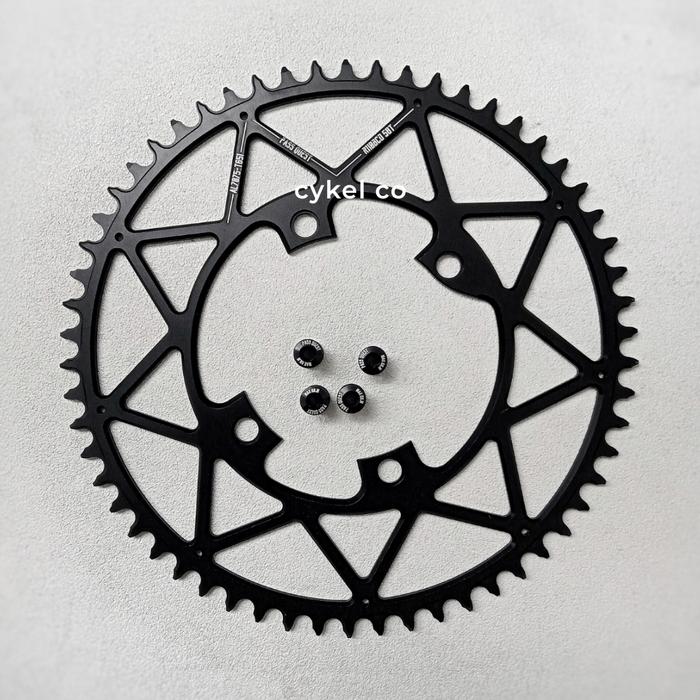 Gambar pass quest chainring BCD 110 narrow wide SHIMANO R7000 R8000 R9100 - 52T dari cykel co undefined 5 Tokopedia