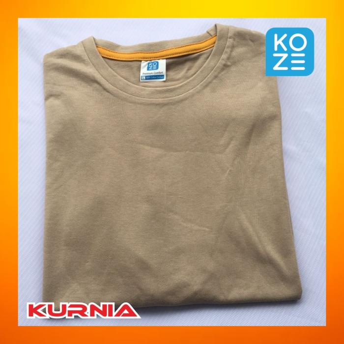 Gambar Baju Kaos Polos Koze 30s Warna Pastel (Peach / Milo / Lilac / Mustard) - MILO, XS dari KurniaDecoration undefined Tokopedia