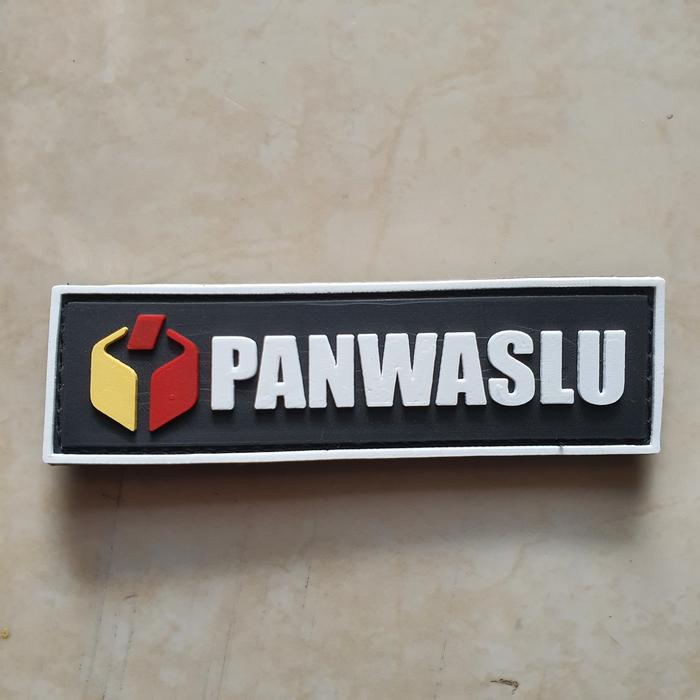 Gambar patch rubber logo tulisan panwaslu - panitia pengawas pemilihan umum - logo panwaslu dari arl collections undefined Tokopedia