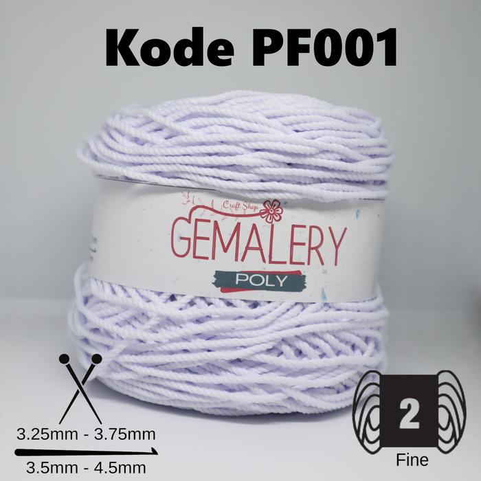Gambar Benang Rajut Polyester Besar | Poly |BIG PLY | D30 - Part 1 - PF001 dari Gemalery undefined Tokopedia