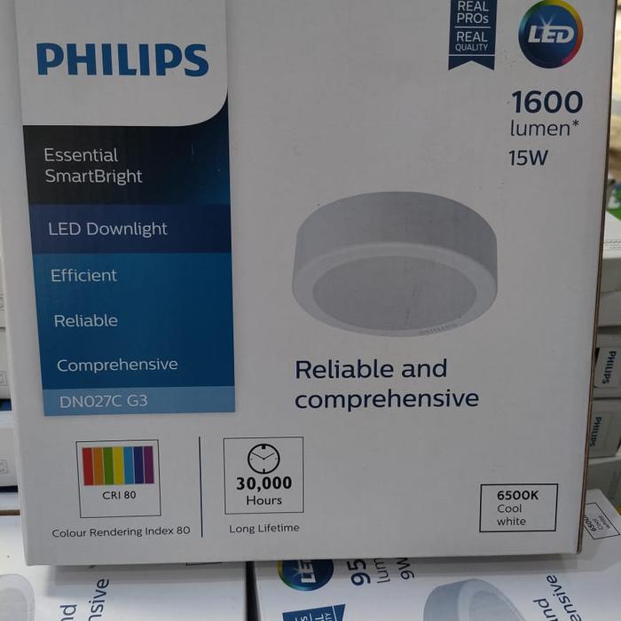 Gambar PHILIPS DN027C G3 15W D200 8INCH SURFACE MOUNTED LED DOWNLIGHT OUTBOW - Putih dari Toko galeri lampu undefined Tokopedia