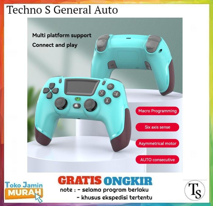 Gambar Stik Wireless Controller Gaming Nintendo Switch PS3 PS4 PC Android IOS - white army - TOURQUISE dari Techno S General Auto / TSGA undefined Tokopedia