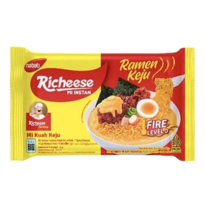Gambar READY MIE RICHEESE SATUAN KARTON 40 BGKS GORENG KEJU LV 0,3,5 RAMEN - Ramen keju lv 0 dari Sejatishop23 undefined Tokopedia