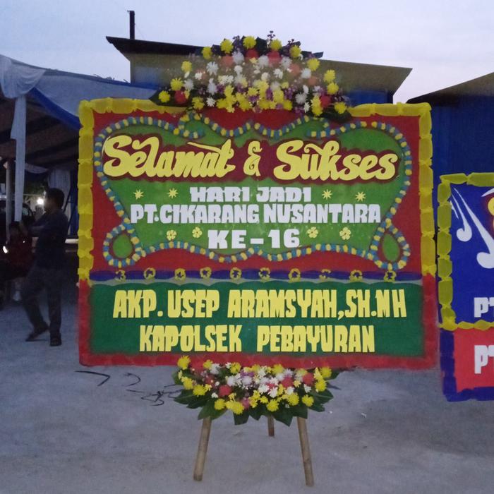 Gambar papan ucapan happy wedding - Putih dari Toko Karangan Bunga Papan undefined Tokopedia