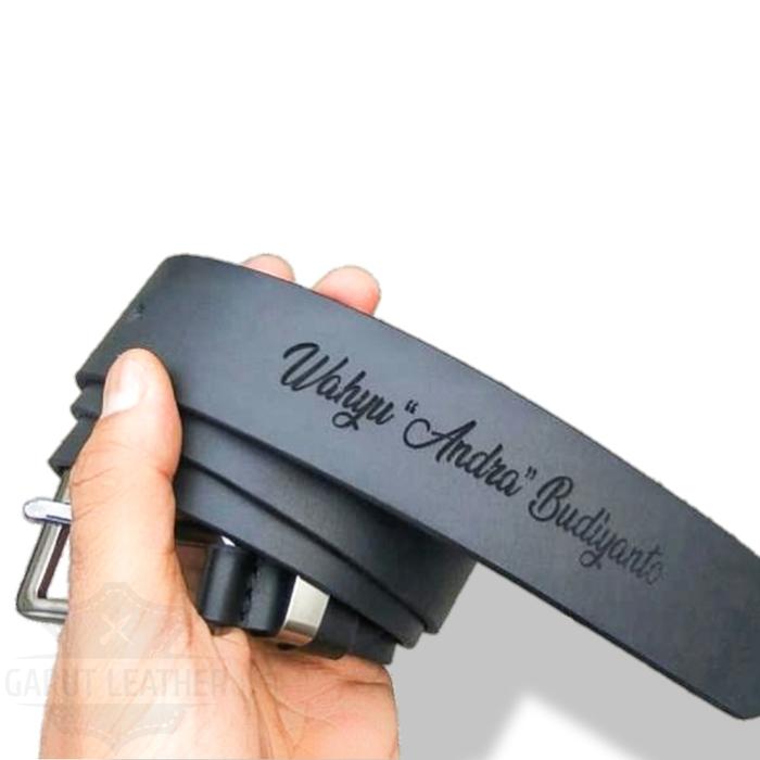 Gambar Gesper/Sabuk/Ikat Pinggang Pria Original Kulit Asli Custom Nama - Hitam, S dari Leather Original Store undefined Tokopedia