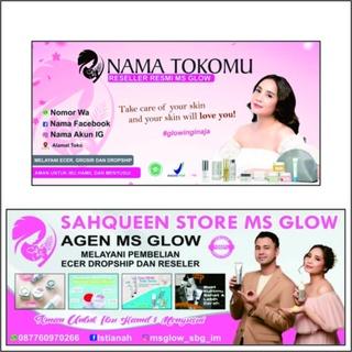 Gambar Cetak Spanduk/Banner MS GLOW & NASA Gratis Desain - MS GLOW, 100 x 50cm dari cvmuliacitramandiri undefined Tokopedia