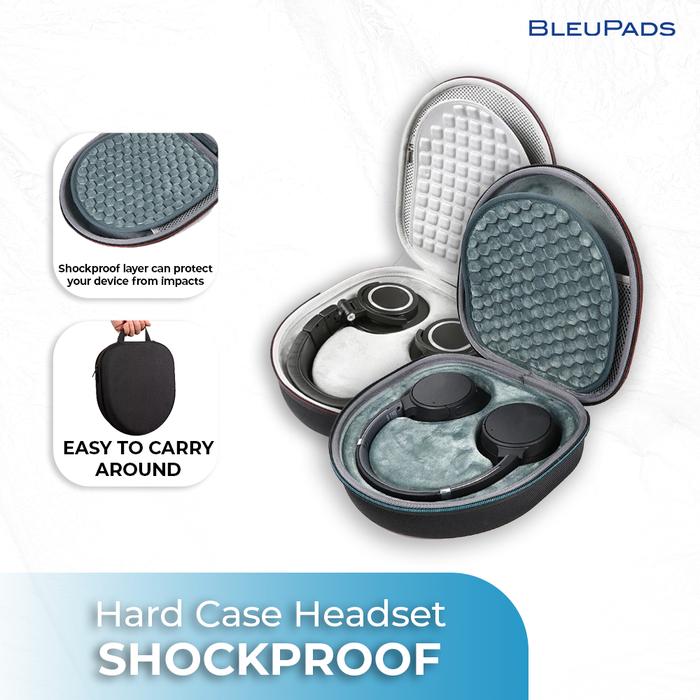 Gambar Headset Case Hardcase Headphone for Sony JBL Pouch Hard Case bag - EXT BLACK, INT DARKGREY dari BleuPads undefined 3 Tokopedia