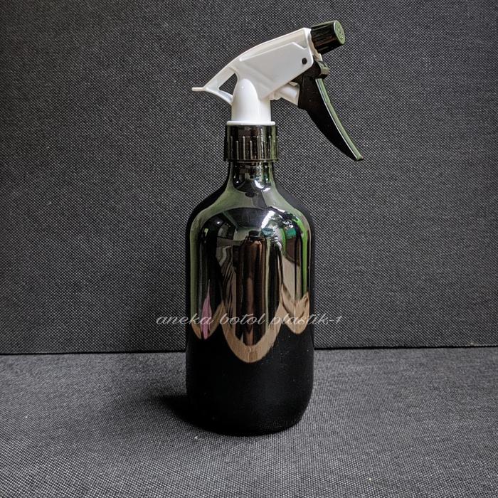 Gambar Botol Spray 500 ml Tutup Hitam Putih / Botol Spray Triger 500ml - Hitam dari aneka botol plastik-1 undefined Tokopedia