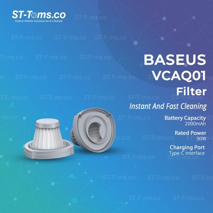 Gambar Baseus A1 Car Vacuum Cleaner Small Handheld Cordless Port VCAQ01 - Filter dari ST-Toms.co undefined Tokopedia