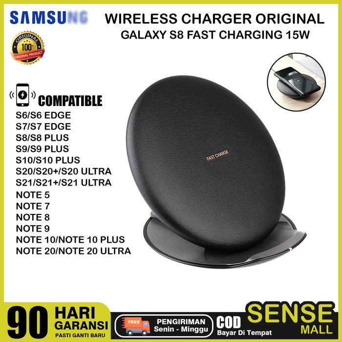 Gambar WIRELESS CHARGER STAND SAMSUNG S9/S9 PLUS 100% ORIGINAL FAST CHARGER - BLACK S8 ORINEW dari Sense mall undefined Tokopedia