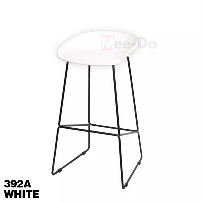 Gambar Mee Do Kursi Bar Minimalis Nordic Bar Stool Cafe Mini bar - BC-392A-WHITE dari Mee Do undefined Tokopedia