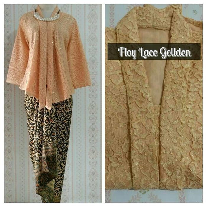 Gambar Setelan Kebaya Modern Floy Brokat Gold Dan Lainnya - GOLDEN, ATASAN M dari Toko Kebaya Nusantara undefined Tokopedia