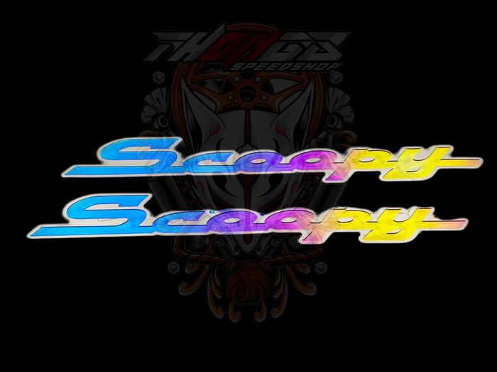 Gambar Emblem Scoopy Titanium - Rainbow dari Thongs speed shop undefined Tokopedia
